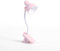 Suammiitstrieadea Reading Light Adjustable Clip Mini Desktop Table Lamp Battery Powered Camping Portable Clamp Night Light, Pink