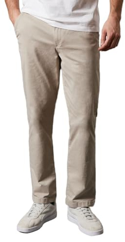 Maine Premium Chino Trousers, 42R, Natural