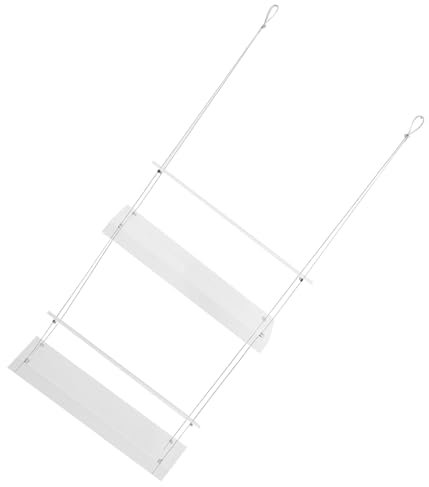 Happyyami Estante Colgante De Plantas De Doble Soporte De Macetas Transparente para Ventanas para Hierbas y Plantas De Interior Organizador De Flores Decorativo