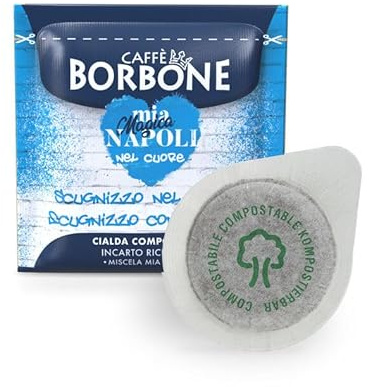 Caffè Borbone Compostable Waffle Mix Napoli and Limited Blue - 100 Waffles - ESE System