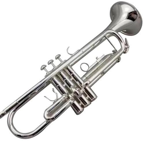 Standard Trompeten Set Silberne B-Profi-Trompete Ganz In Silber Gefertigt Aus Komfortabler Wohlfühltrompete