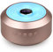 Haut-Parleur Bluetooth avec Coloré Veilleuse, Enceinte Bluetooth Mini Sans Fil avec Horloge, 6 Heures Autonomie Mains Libres Téléphone Support Tf, Aux, Pour Voyage, Chambre à Coucher,Rose Gold, RVVU