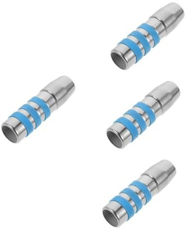 Alipis 4pcs Extension Pole Connector Threaded Metal Pole Adapter for Broom Cleaning Tools Push Broom Handle Threaded End
