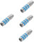 Alipis 4pcs Extension Pole Connector Threaded Metal Pole Adapter for Broom Cleaning Tools Push Broom Handle Threaded End