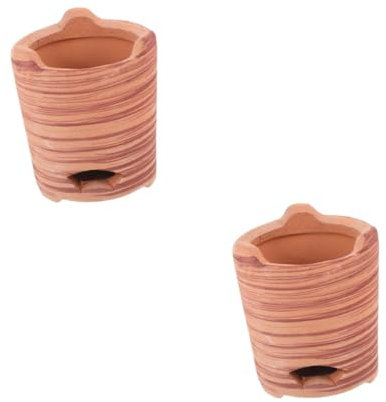 POPETPOP 2St Holzkohleofen transportabler grill kaminofen Holzkohle-Barbecue outdoor fire pits holzkohlegrill grill Kochen Brenner wok Grillzange Holzkohlegrillofen Grillöfen im Freien Ton