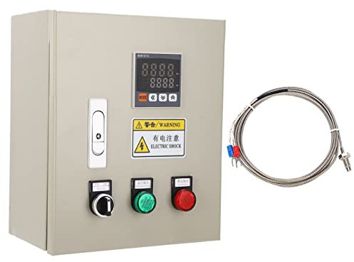 PID-Temperaturregler, intelligenter Thermostat, Temp-Steuerkasten, 3 Phasen, 15 kW, mit Thermoelement M6 K Typ 2M, 380 V AC
