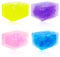 Cuackamily 4 Stück Stressballs für Kinder und Erwachsene, Große Eiswürfel-Sinneskugeln, Stress Relief Sensory Toys für Autismus ADHD Weihnachten Geburtstag Geschenke Party Geschenkbox Füller