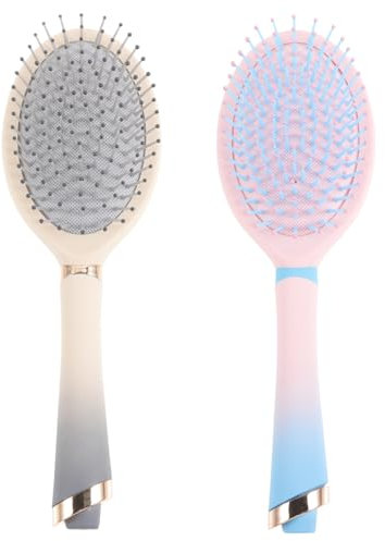 CALLARON 2Stücke Haarkämme für Damen Niedliche Entwirrungsbürsten aus Kunststoff Sanfte Haar Styling Bürste für Dünnes Haar mit Glatter Zahnoberfläche und Angenehmem Tragegefühl