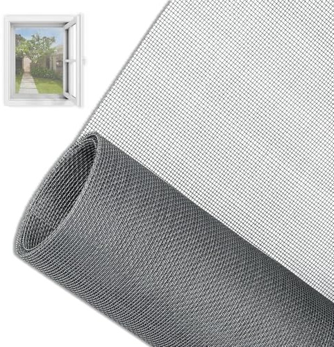 HASLED Fliegengitter Meterware 120x250cm | Fenstergitter Insektenschutz | Insektenschutz Gaze Fenster | Zuschneidbar für Fenster & Türen | Mit Klebeband/Magneten Befestigbar | für Haus & Garten