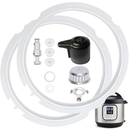 11Pcs InstantPot Replacement Parts for Duo 3 Qt and Duo Plus 3 Qt, Instant Pot Accessories Include Sealing Ring, Steam Release Valve, Anti-Block Shield, Valve Sealing Ring, Float Valve and Gasket