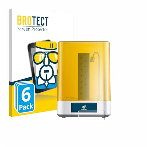 BROTECT Schutzglas für Anycubic Wash & Cure 3 Plus | 6 Stück Transparenter Displayschutz Made in Germany Schutzfolie Panzer Folie Glas 9H Anti-Fingerprint Einfache Montage Clear