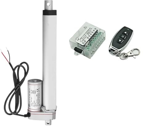 Attuatore Lineare 12V Con Telecomando 1000N 14mm/s Velocità Motore Lineare Elettrico CC Con Ingranaggi In Metallo Corsa 50mm 100mm 150mm(150mm Stroke)