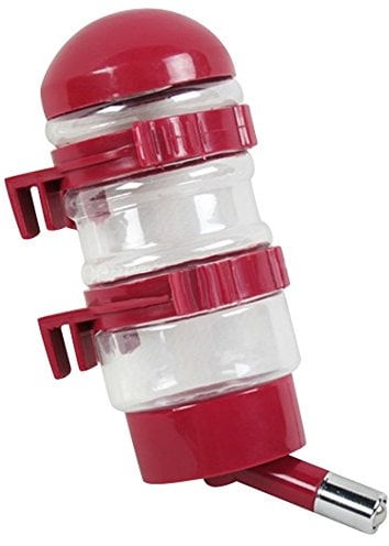 DELIFUR Portable Dog Travel Water Kettle Cat Dog Water Dispenser Pet Travel Water Bottle Foldable Pet Dog Cat Travel Water Drinking Feeder (Red)