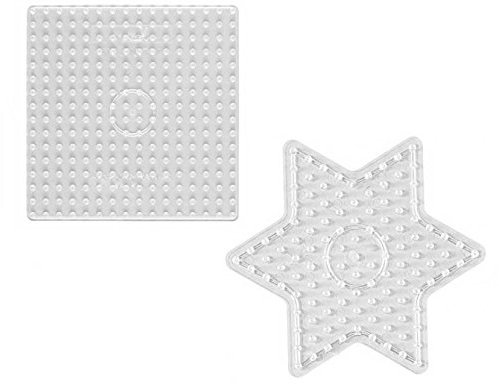 Hama MAXI Perlen - Stiftplatte 8214 Quadrat und 8222 Stern