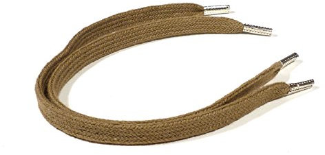REMA 1 Paar Schnürsenkel Dunkelbeige - flach - schmal - ca. mm breit von 5 cm - 300 cm (30 cm)
