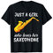 Damen Just A Girl Who Loves Her Saxophones Kleidung Saxophon T-Shirt