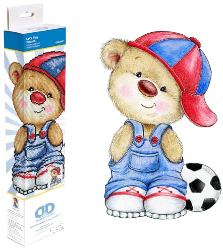 DIAMOND DOTZ Painting, Intermediate Kit DD5, Lets Play, 27.7 x 35.7 cm
