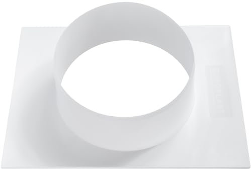 Vent Systems Ø150 mm Lüftungskanalverbinder Flansch gerade Lüftungsrohr Kunststoff Kanalverbinder Platte für Kühlung Heizung Lüftungssystem HVAC 15 cm
