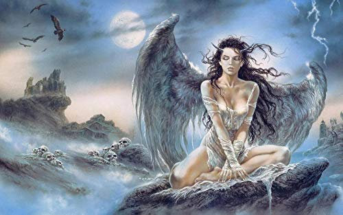Decorsy Puzzle 1000 Teile Erwachsene Kinde Spaß Lernspielzeug Geschenke Poster Fantasy Girl Gothic Dragon