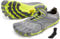 FiveFingers Vibram V-Run Men + Zehensocke, Size:45;Color:Grey/Yellow