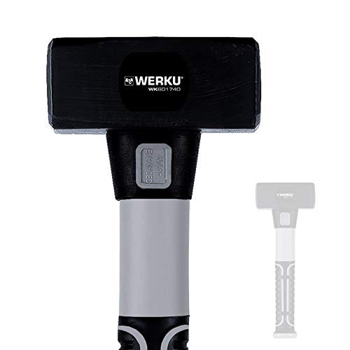 Werku WK601740, Maceta, Largo 265 mm, Peso Cabezal 1250 gr, Medidas Cabezal 98 x 44 x 44 mm, Cabezal Acero Carbono Forjado, Mango Fibra