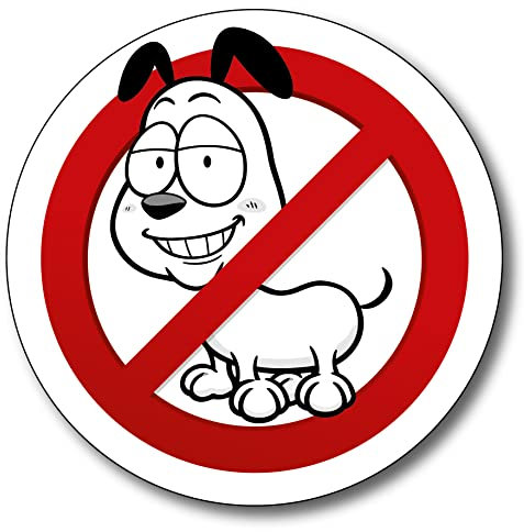 Io non posso entrare Divieto ingresso cani Cartello in pvc