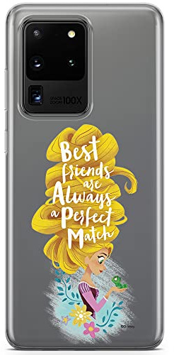 ERT GROUP Handyhülle für Samsung S20 Ultra Original und offiziell Lizenziertes Disney Muster Rapunzel and Pascal 002 optimal an die Form des Handy angepasst, teilweise transparent