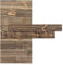 iWerk® – Holzpaneele dunkelbraun bis schwarz | Wohnwand DIY mit Naturholz | Dunkles Holz für eine gemütliche Atmosphäre in Wohnzimmer & Schlafzimmer | Wandpaneele selbstklebend – Design „Afrika