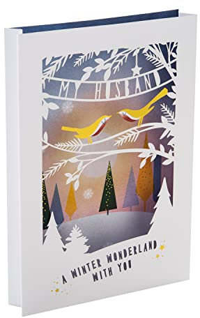 Hallmark Weihnachtskarte für Ehemann – traditionelles 3D-Shadowbox-Design, 25572470