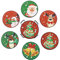 Diamond Painting Untersetzer mit Halter 8 Stück, WOWDECOR DIY Bunte Weihnachten Tischuntersetzer Glasuntersetzer 5D Diamant Painting Coaster für Gläser Tassen Auto Mosaik (Santa Claus)