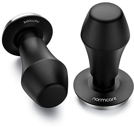 Normcore Kaffee Tamper 45.5mm - Kaffeemehlpresser - Barista Stempel - Espresso Stempel mit 15lb / 25lb /30lbs Anpressdruck - Tamper-Base Flat - Durchmesser Ø 45,5mm