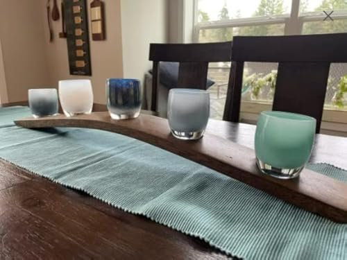 Kerzenhalter für 5 Kerzenfass/Weinfass/Wohnkultur/Votivkerzenhalter/passend für Glassybaby-Kerzen (dunkles Walnuss)