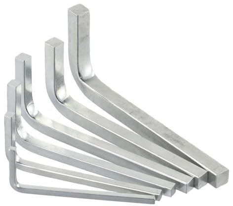 Juego de 6 llaves de cabeza cuadrada en forma de L, llave cuadrada de 4 puntos, llaves combinadas de 3 a 8 mm, aprietan el tornillo cuadrado