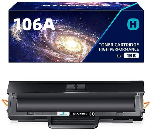 Hyggetech 106A W1106A Toner Kompatibel für HP W1106A 106A für HP 107w Toner Laser 107a 107r 135a Toner MFP 137fwg Laser MFP 135wg 135w 137fnw
