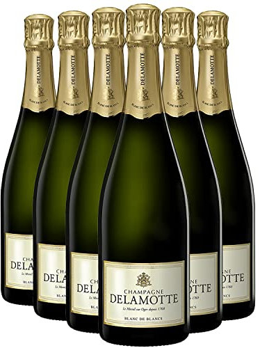 Champagne bianco de Blancs Brut - Champagne Delamotte - DOP - Champagne - Francia - Vitigni Chardonnay - 6x75cl - 92/100 James Suckling