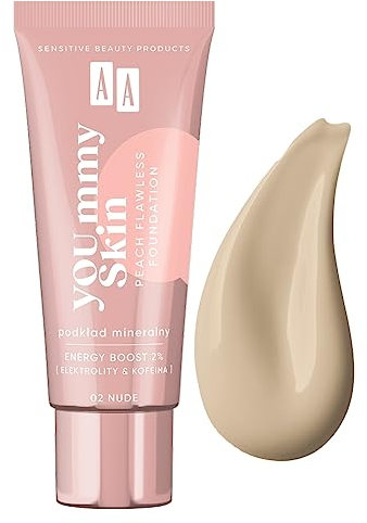 AA YOU.mmy Skin Peach Flawless Foundation Mineralgrundierung 02 Nude 30ml