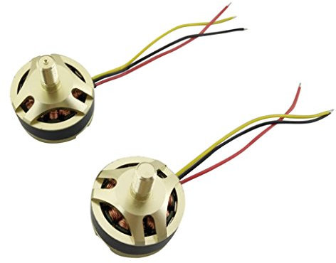 JoiJoy Bürstenloser Motor CW CCW für Hubsan X4 H501S H501C Drohne Quadcopter, Gold, 2 Stück