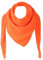 stylx Damen XXL Strick Dreieck Schal mit Reiskorn Strickmuster in Unifarben, Schal, Leichtes Tuch (neon orange)