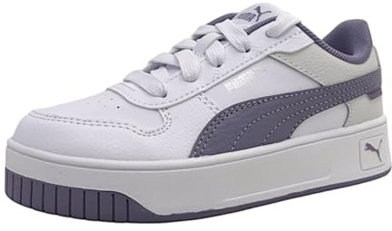 PUMA Carina Street PS Sneaker, White-Pale Plum Silver, 11.5 UK
