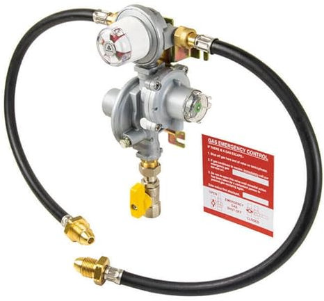 Catering Parts UK Automatic LPG Propane Two Bottle Changeover Kit 2 Gas Cylinder Regulator COK 012