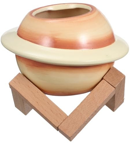 Kisangel 1 Satz Planeten Blumentopf Pflanztöpfe Für Zimmerpflanzen Blumenkübel Mit Untersetzer Blumentopf Für Sukkulenten Kaktus-pflanztopf Heim Halterung Draussen Keramik