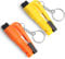 Hugwait 2PCS Car Window Breaker, 3 in 1 Survival Whistle, Seat Belt Cutter and Safety Hammer, Glass Breaker Emergency Keychain Car Essential Tool
