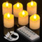 PChero Tea Light Candele Led, 6 Pezzi Candele Tealight Luci a Led Batteria Natalizie Decorative Finte Piccolo Elettriche Effetto Reale Per Halloween Natale Decorazioni Casa