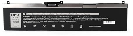 CRLYLC 97Wh NYFJH Laptop Akku für Dell Precision 7530 7540 7730 7740 Mobile Workstation P74F P74F001 P74F002 P34E P34E001 P34E002 Series GW0K9 0WNRC VRX0J 0NYFJH 0GW0K9 451-BCGI 11.4V Battery