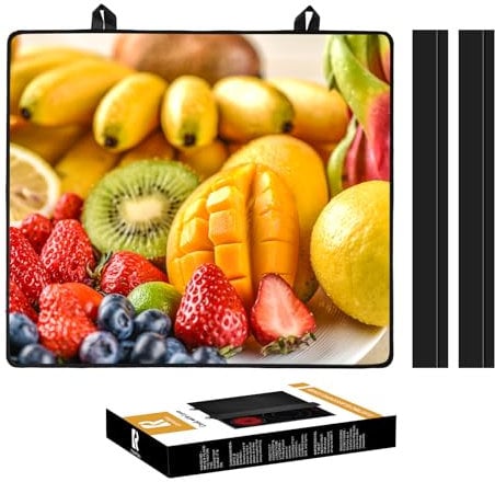 KitchenRaku Hob Cover 61x53cm, Electric Hob Covers, Ceramic Hob Covers, Induction Hob Covers, Glass Hob Covers, Hob Covers for Electric Cookers to Protect from Scratches (Mango Pattern)