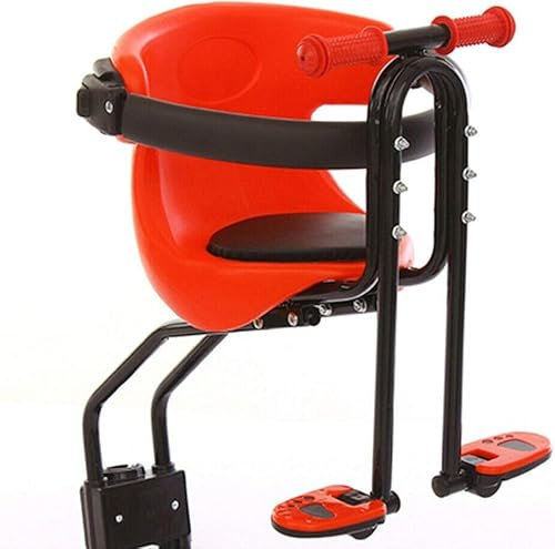 Loohacp Kinderfahrradsitz Fahrrad Kindersitz Fahrradsitz Vorne Sicherheitssitz,mit Lenker und Fußstützen, 20 kg Tragfähigkeit,für Kinder 80cm-120cm