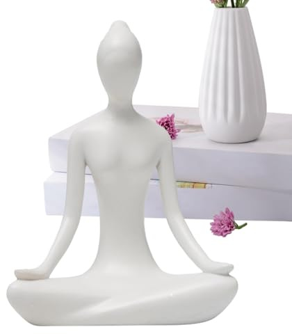 usefulbeauty Yoga-Statue, Yoga-Figur - Yoga-Pose-Meditationsfiguren - Zen-Yoga-Figuren – Sammlerfiguren aus Kunstharz für Heimdekorationsakzente und Regaldekoration