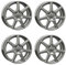 4x AUTEC Felgen Alufelgen TALLIN ECE 6.0x15 ET37 5x100 Titansilber kompatibel mit VW Polo Bora Golf IV New Beetle