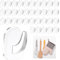 RNXSIB 35 Stück Klebehaken Transparent, Klebehaken, for Bathroom Kitchen Towel Coat Cloth Key