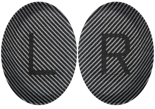 SOULWIT Almohadillas Tela Repuesto para Bose QC35 & QC35ii (QuietComfort 35) Auriculares, Auriculares Alfombrillas de Espuma Antipolvo, Cascos Mantas de Espuma Antipolvo - Negro